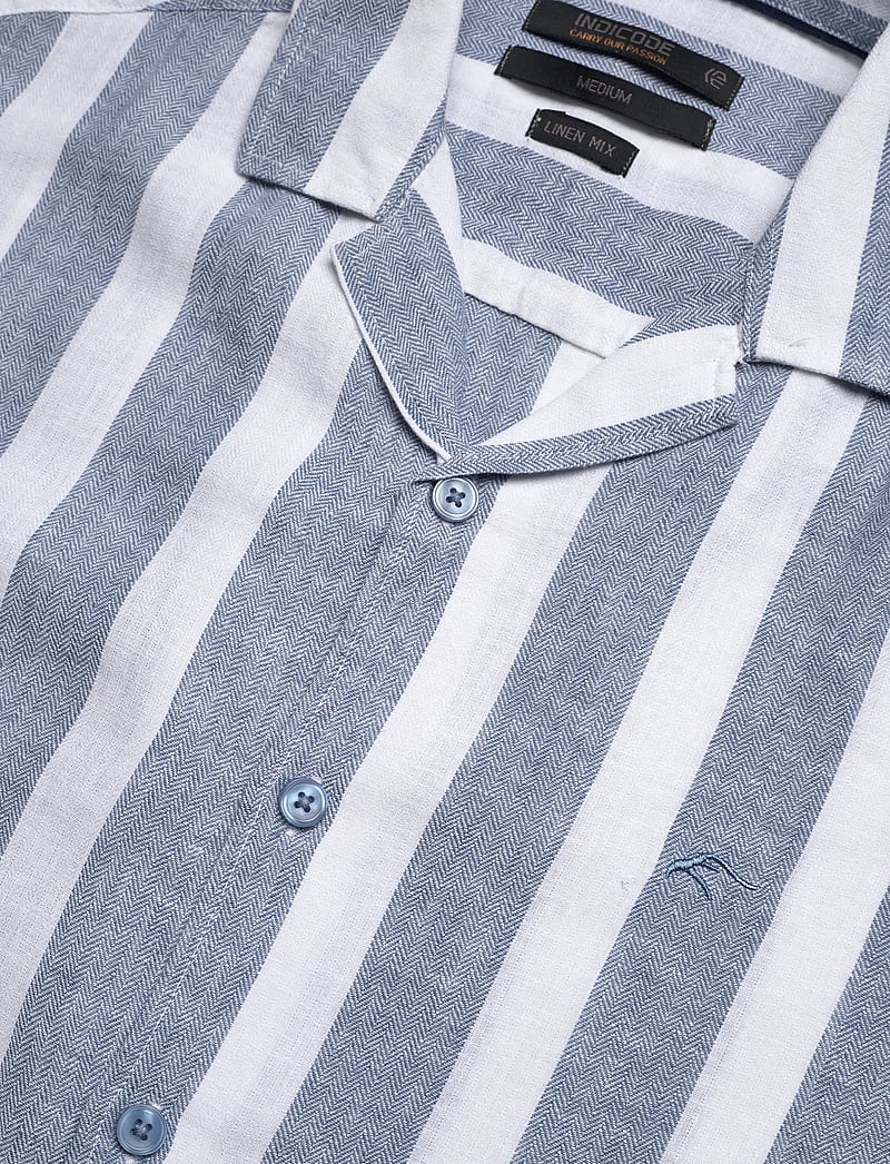 INDICODE - INCarlui - hørskjorter - copen blue - 3