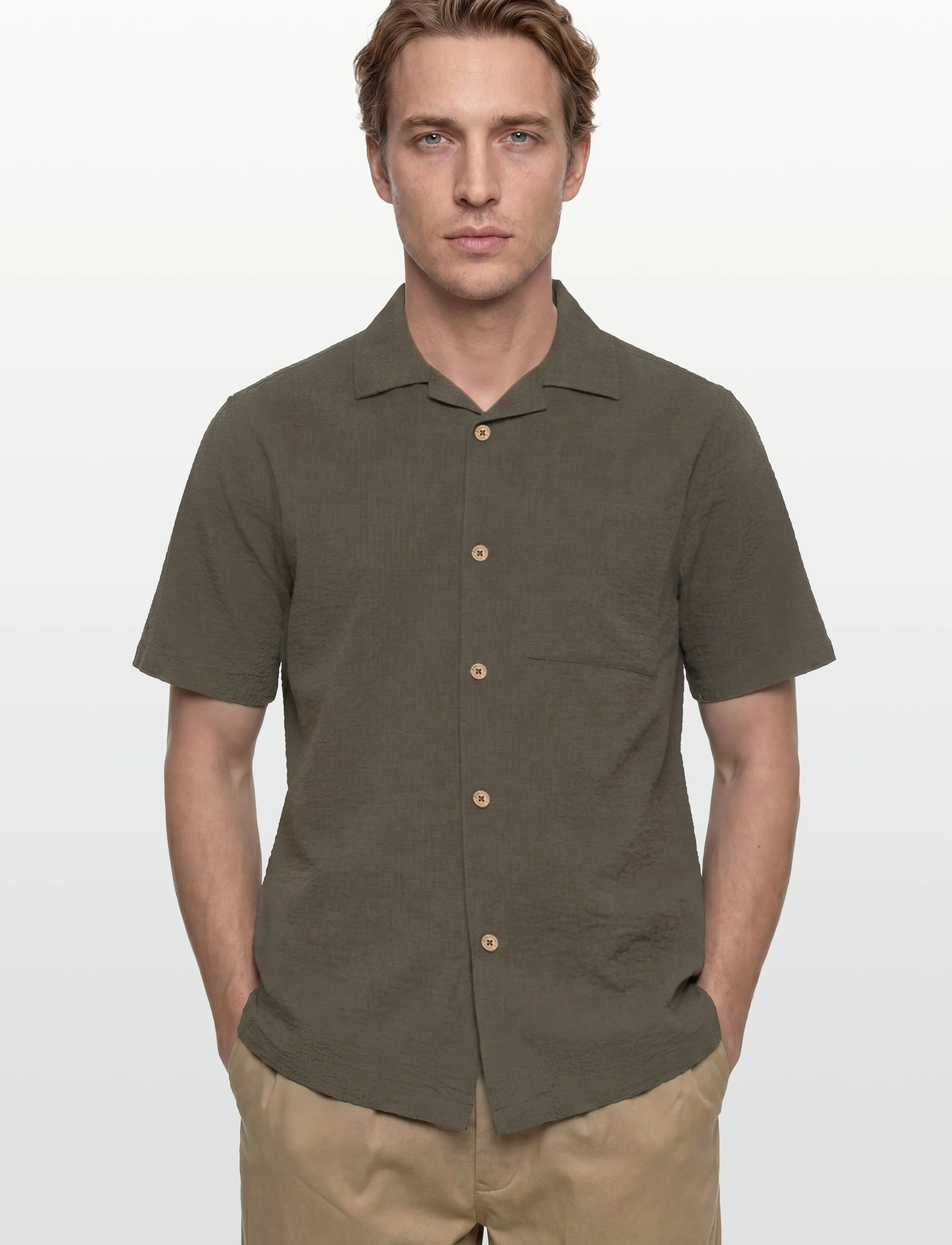 INDICODE - INDrill - kurzarmhemden - army - 3