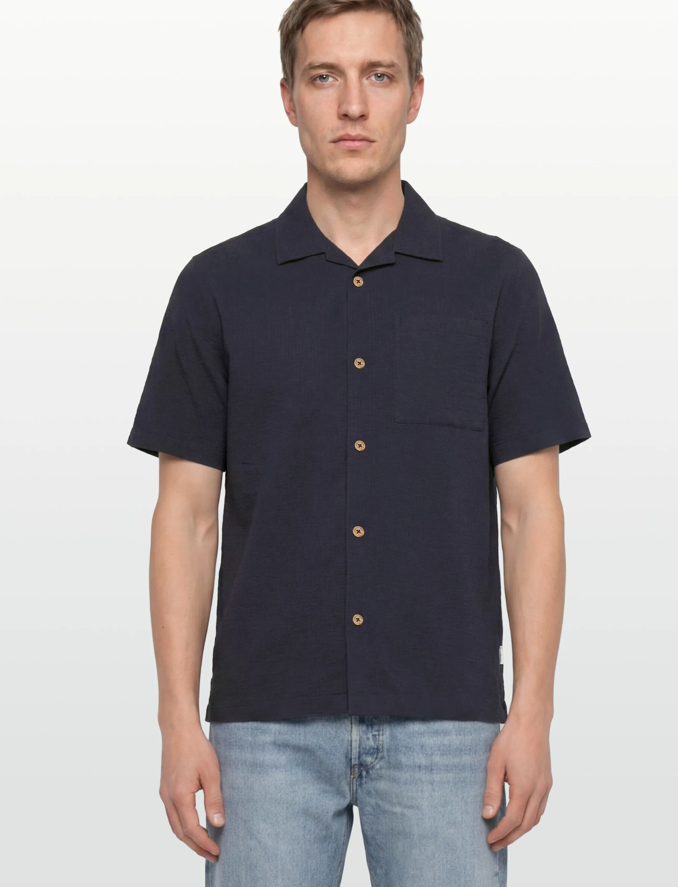 INDICODE - INDrill - short-sleeved shirts - navy - 3