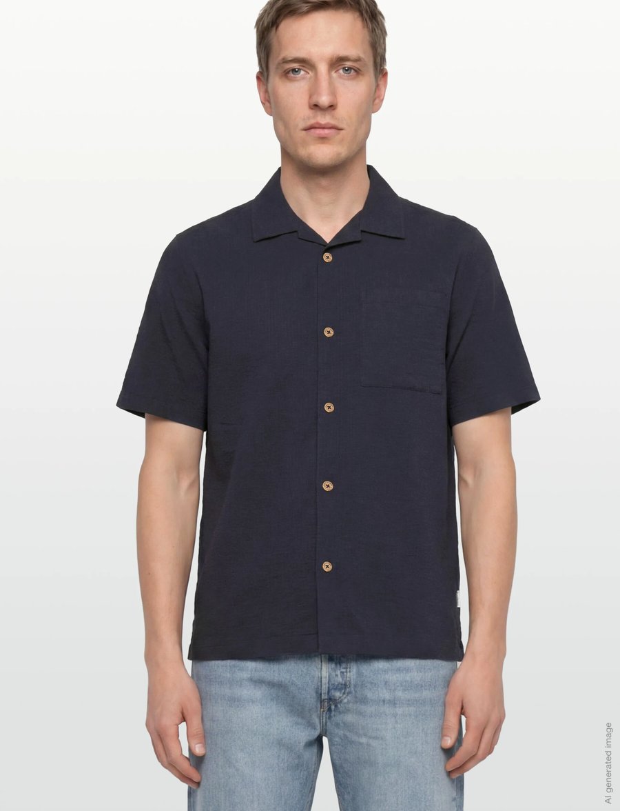 INDICODE - INDrill - kortärmade skjortor - navy - 3