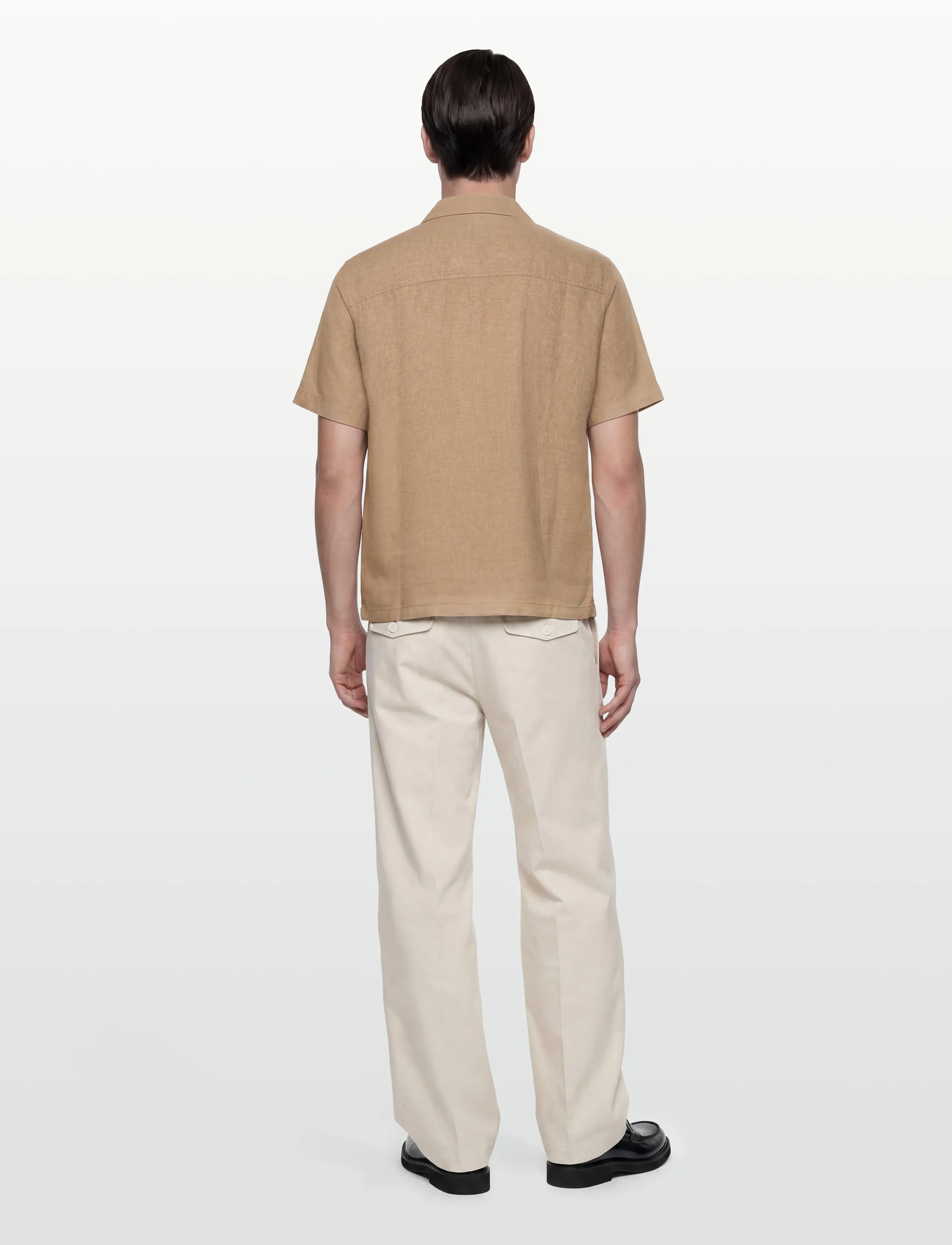 INDICODE - INTrope Shirt S/S - linen shirts - kelp - 4