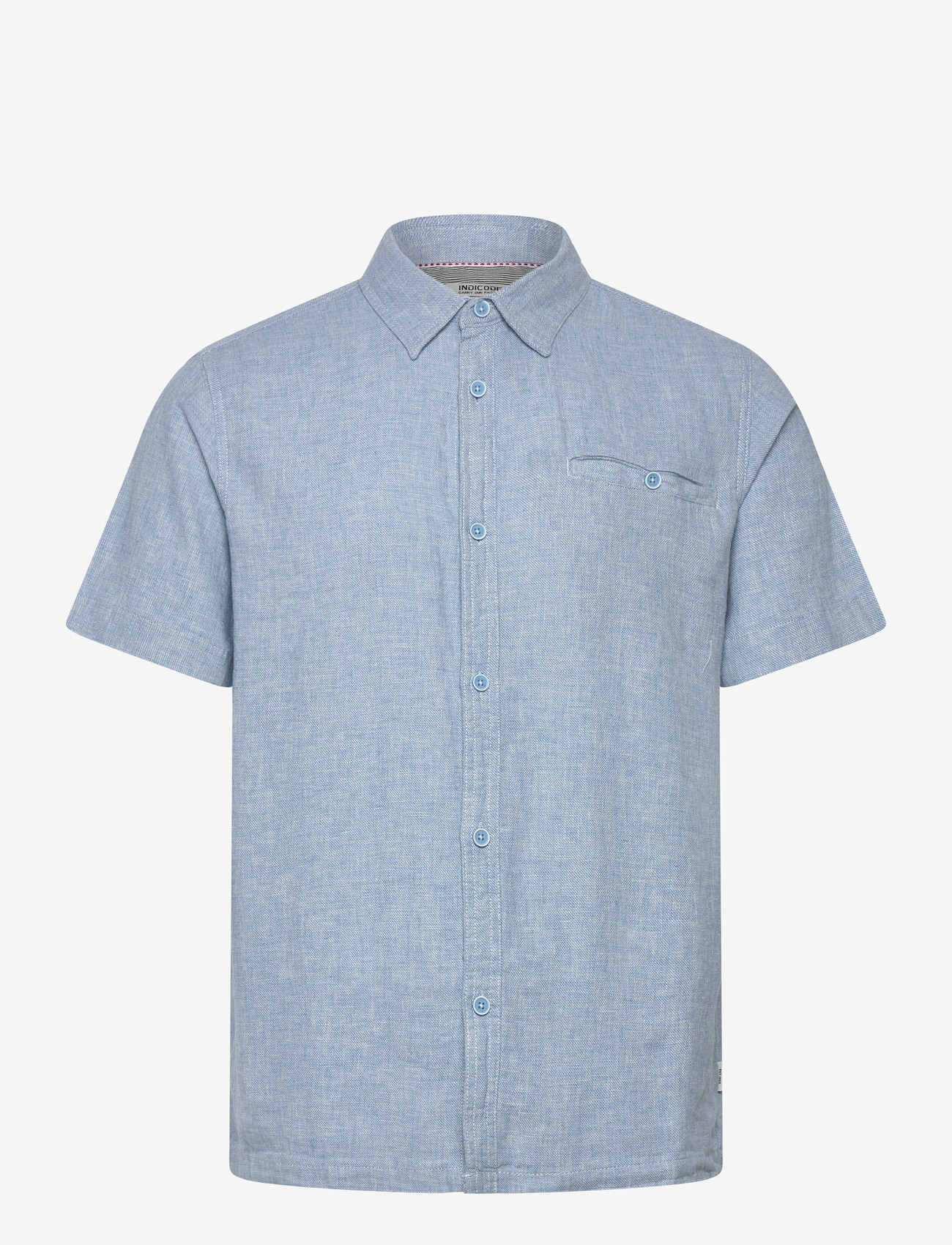 INDICODE - INTrope Shirt S/S - gestreifte hemden - sky way - 0