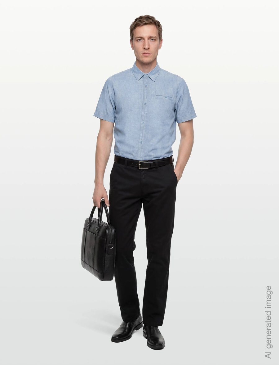 INDICODE - INTrope Shirt S/S - randiga skjortor - sky way - 0
