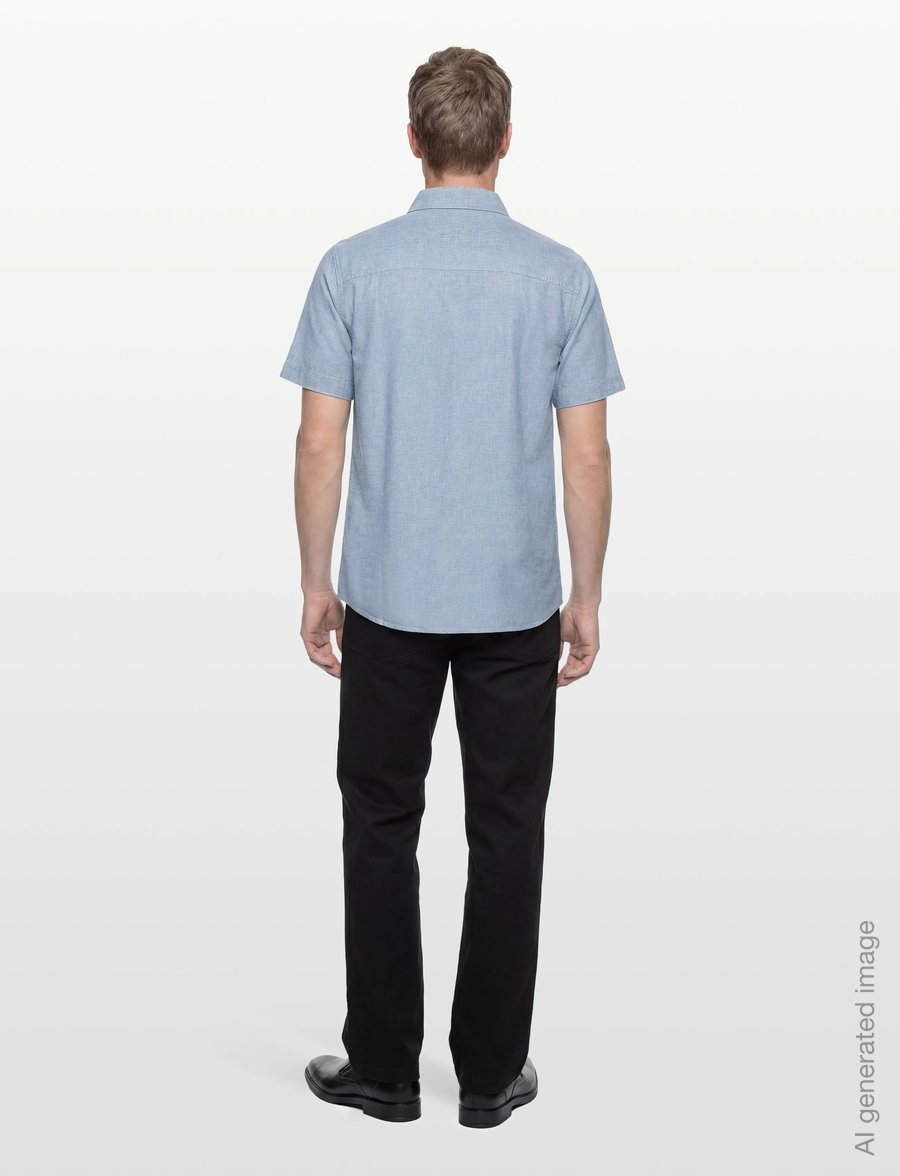 INDICODE - INTrope Shirt S/S - randiga skjortor - sky way - 4