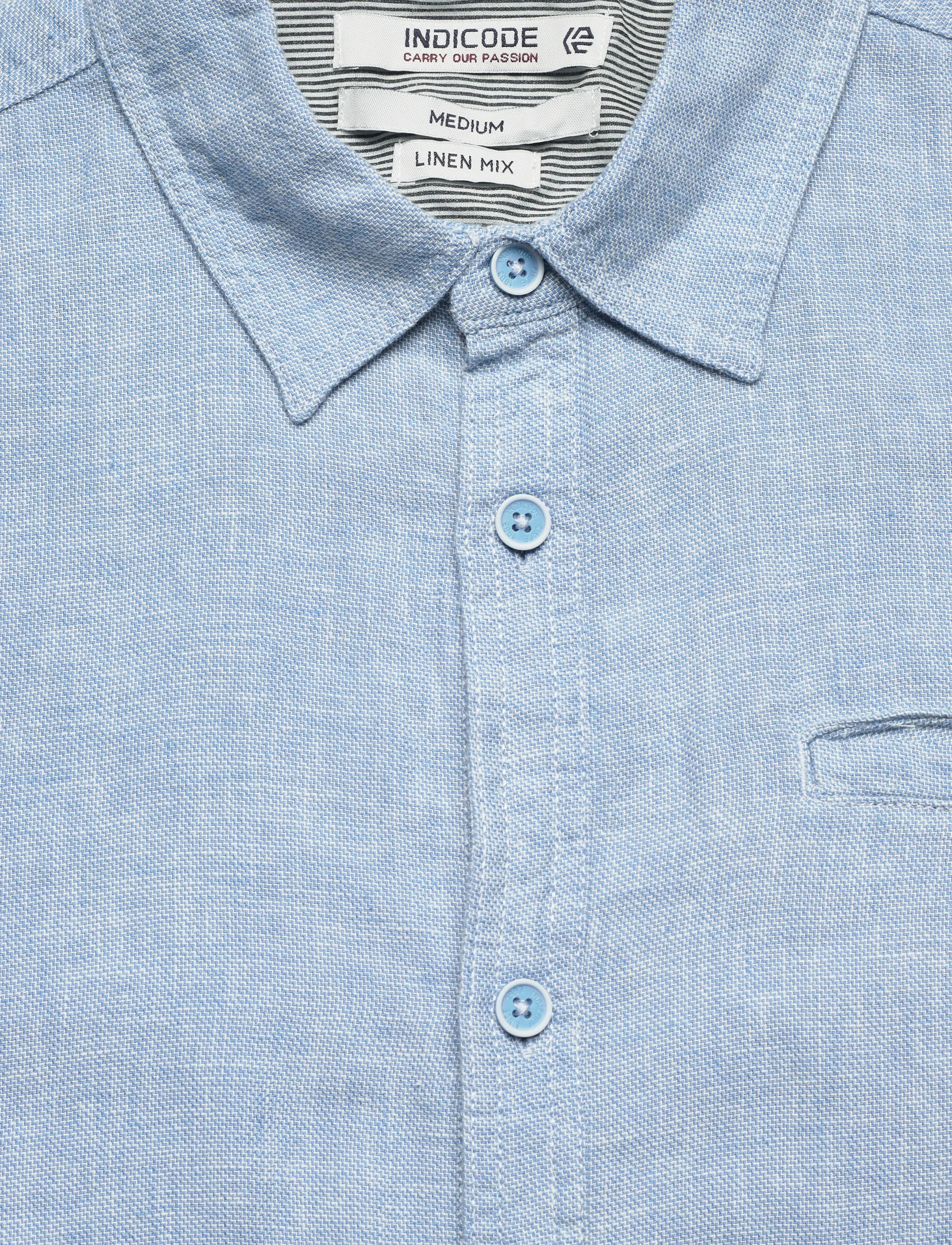 INDICODE - INTrope Shirt S/S - triibulised särgid - sky way - 5