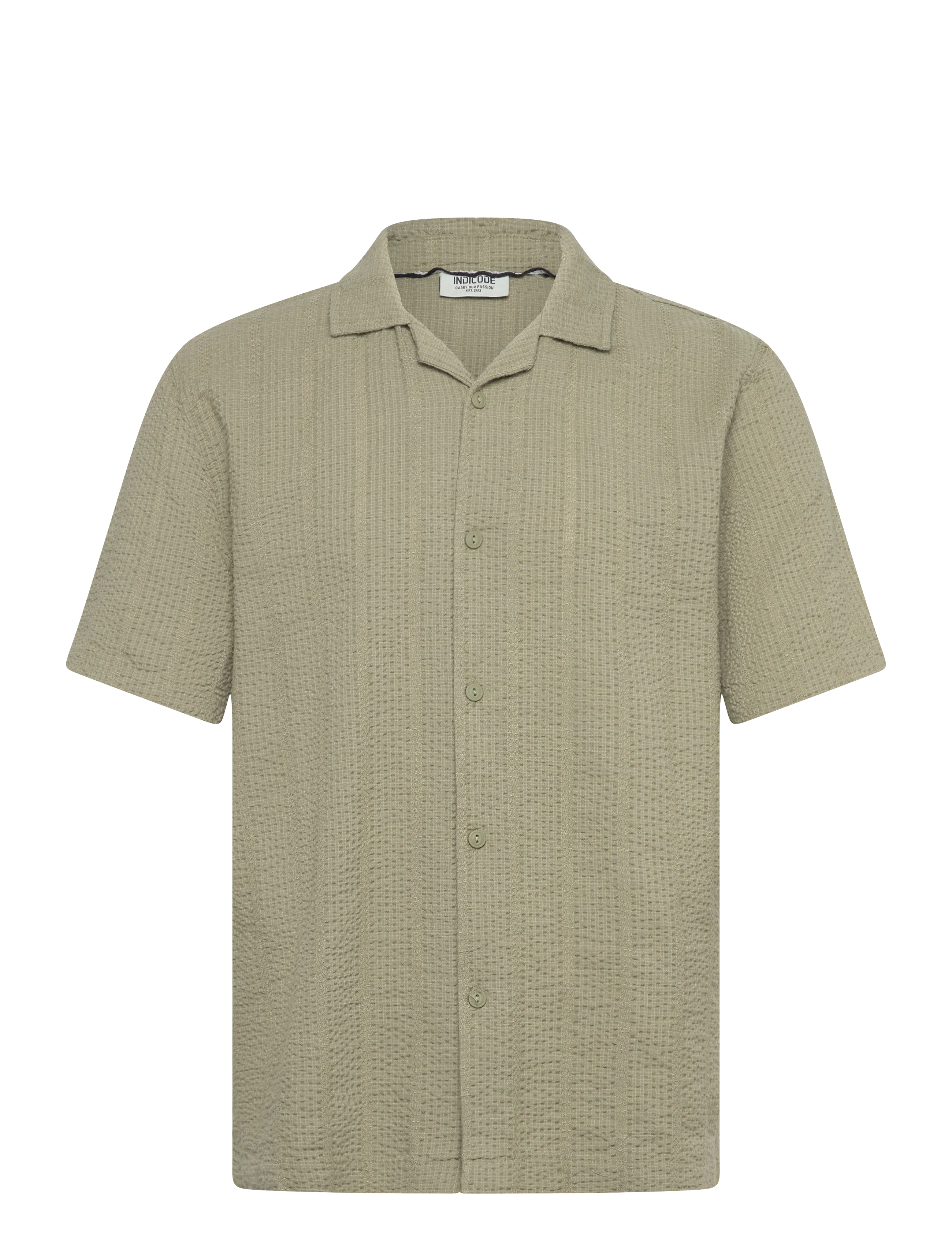 INDICODE Inwaves Shirt Khaki - M - Herren