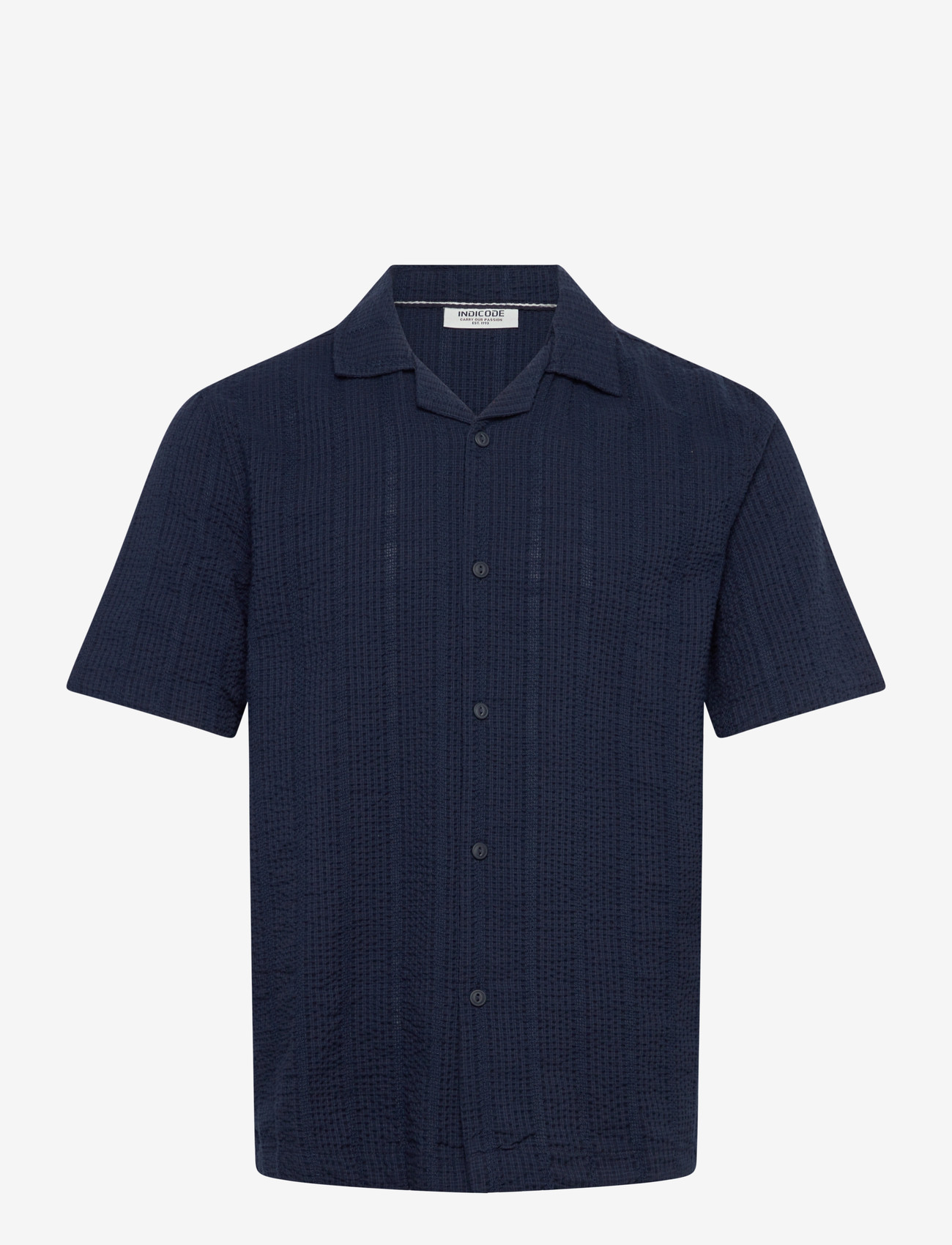 INDICODE - INWaves Shirt - kortärmade skjortor - sky captain - 0