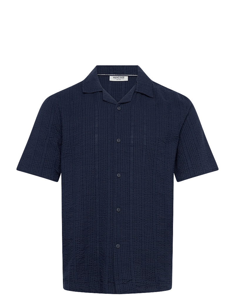 INDICODE - INWaves Shirt - kortärmade skjortor - sky captain - 0