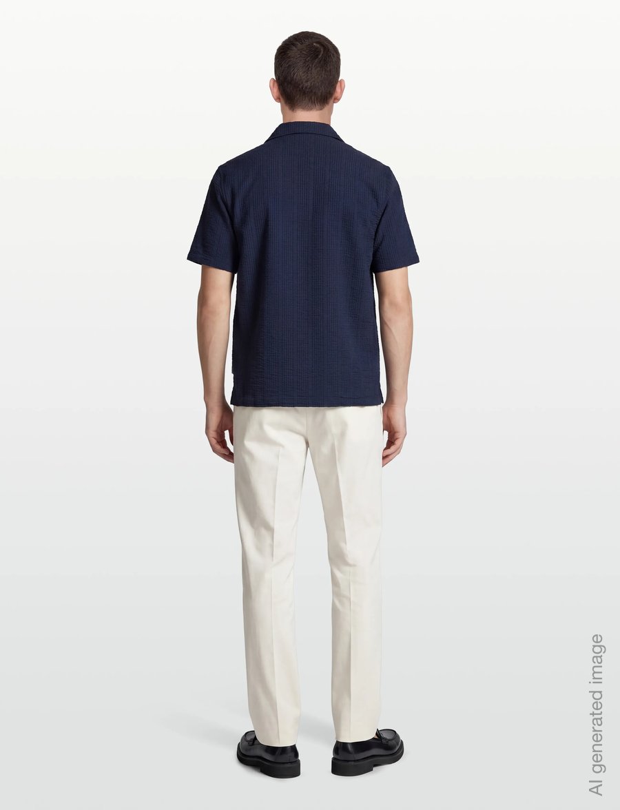 INDICODE - INWaves Shirt - kortærmede skjorter - sky captain - 4