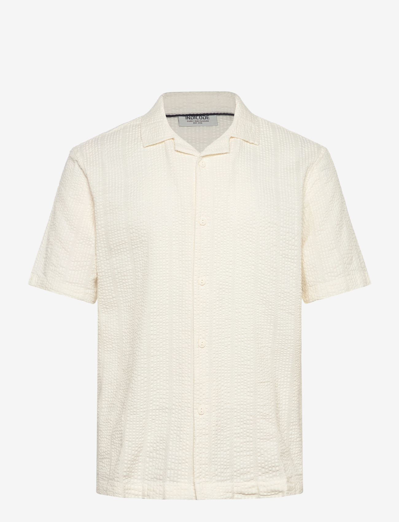 INDICODE - INWaves Shirt - kortærmede skjorter - vanilla ice - 0