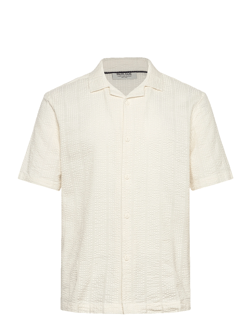 INDICODE - INWaves Shirt - kortærmede skjorter - vanilla ice - 0