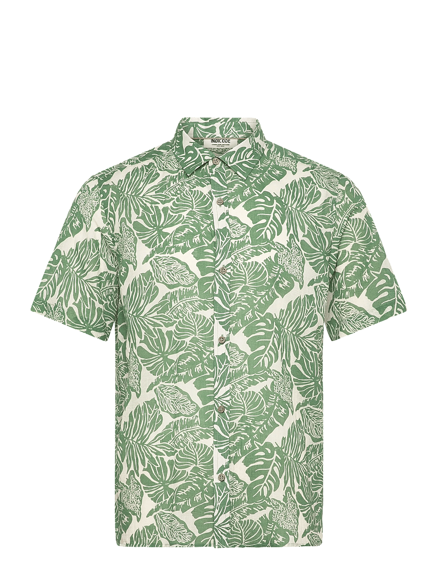 INDICODE - INMaldive - pattern shirts - smoke pine - 1
