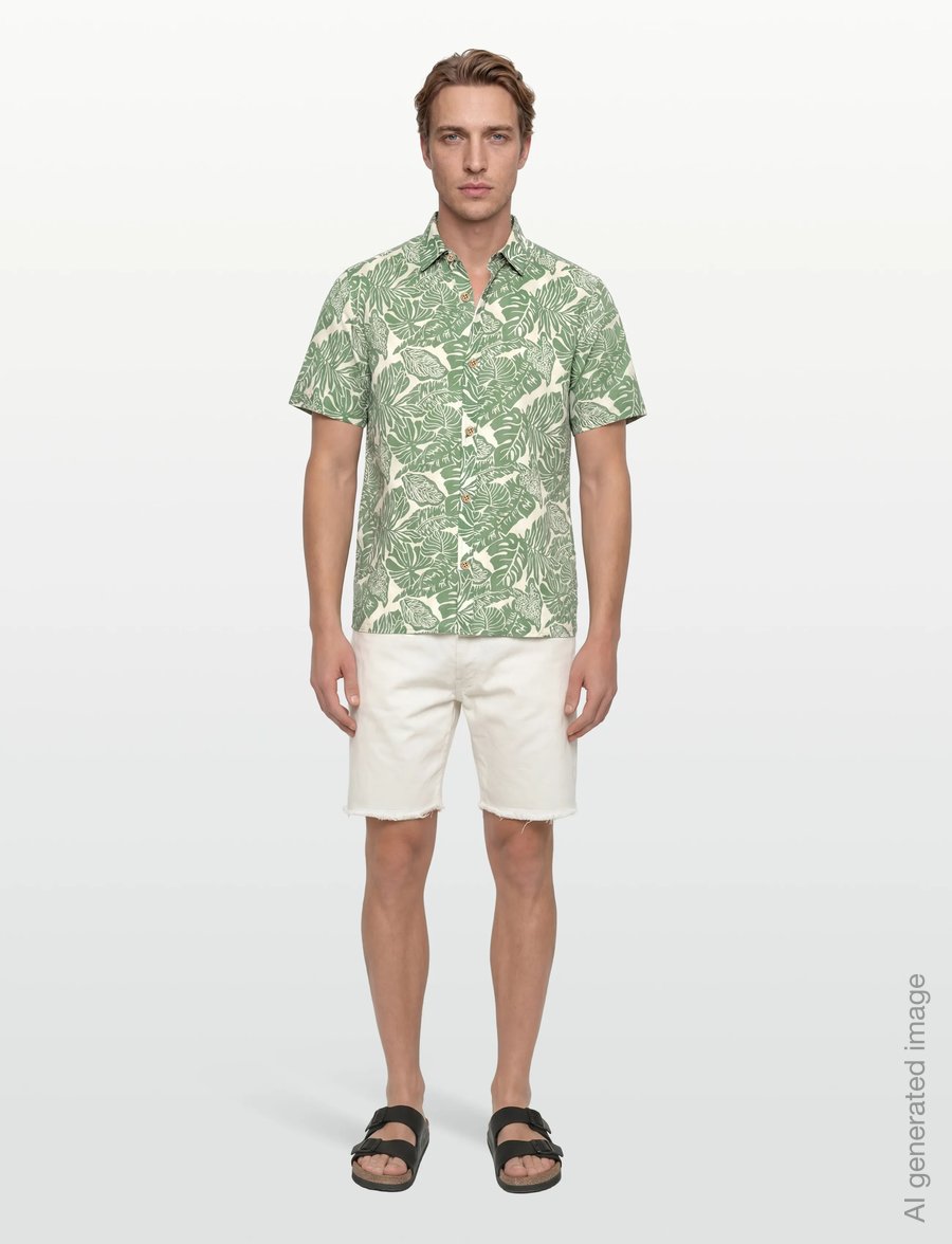 INDICODE - INMaldive - pattern shirts - smoke pine - 0