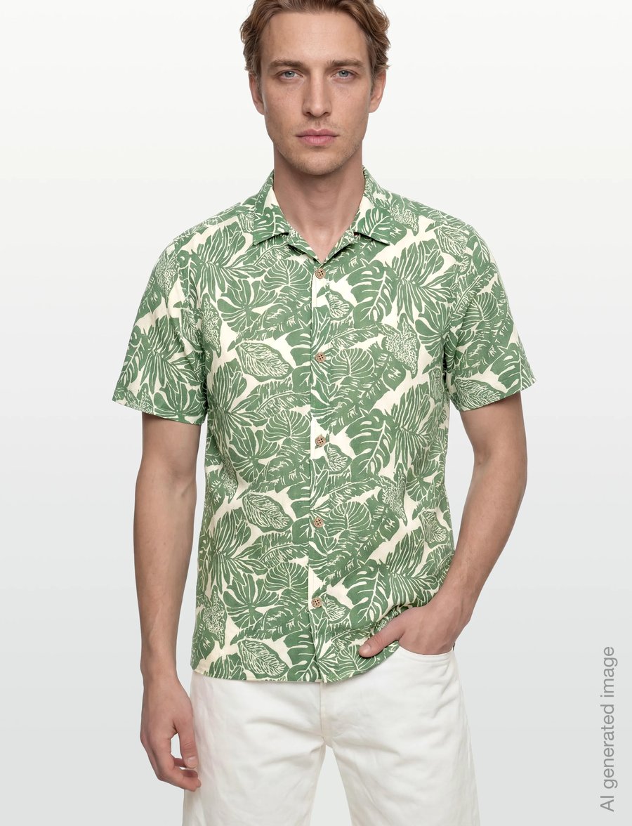 INDICODE - INMaldive - pattern shirts - smoke pine - 3