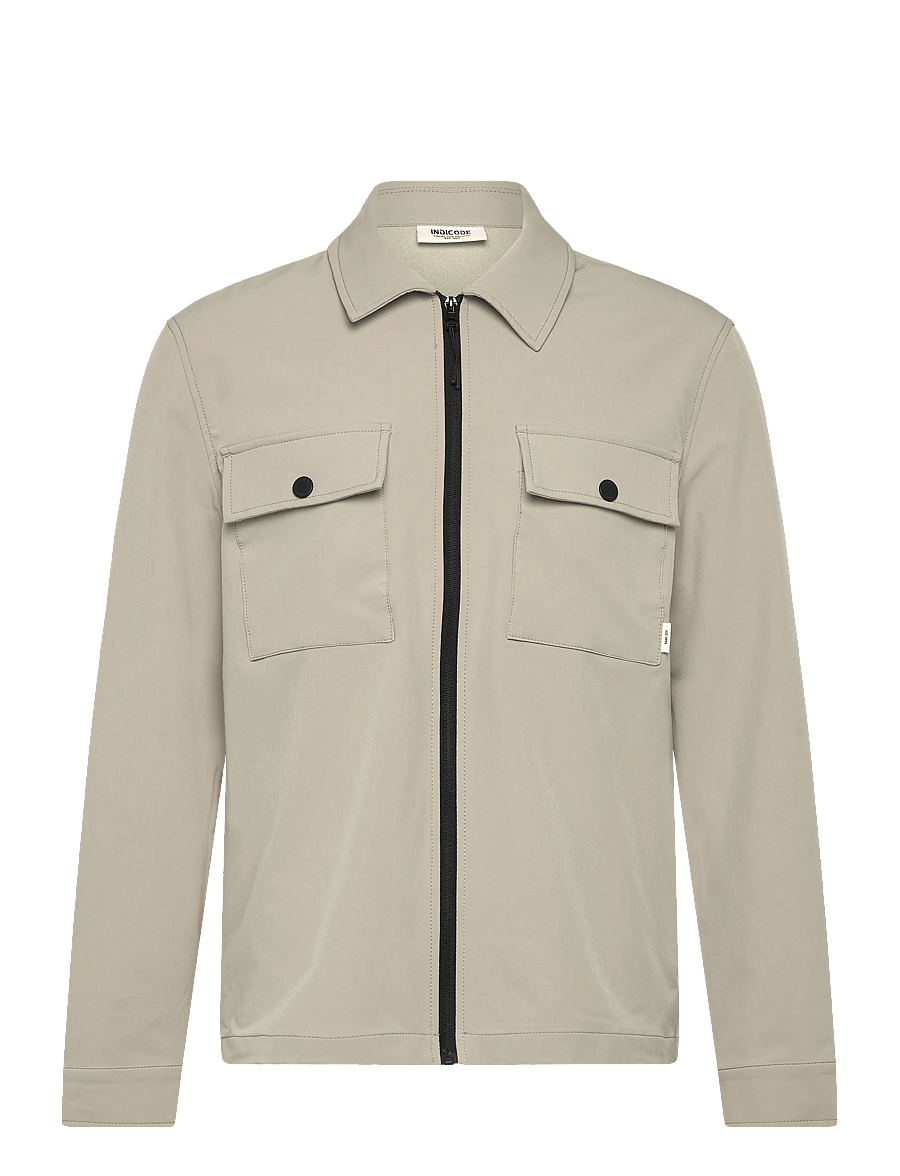 INDICODE - INRomant overshirt - efterårsjakker - stone - 1