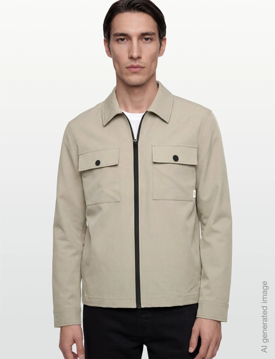 INDICODE - INRomant overshirt - efterårsjakker - stone - 3