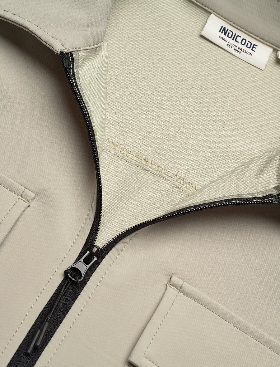 INDICODE - INRomant overshirt - efterårsjakker - stone - 5