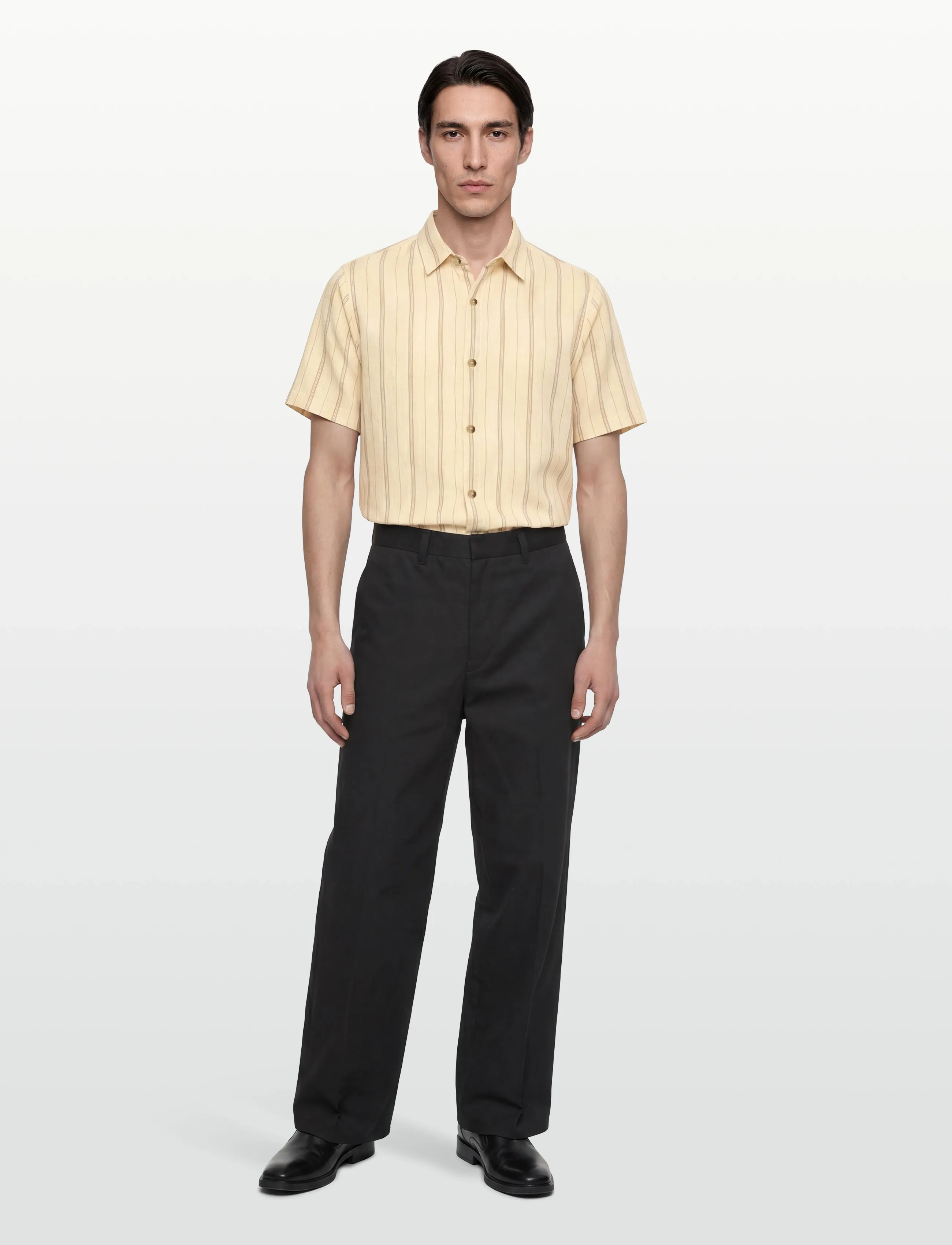 INDICODE INJuliano - Lühikeste varrukatega särgid - KELP / beige