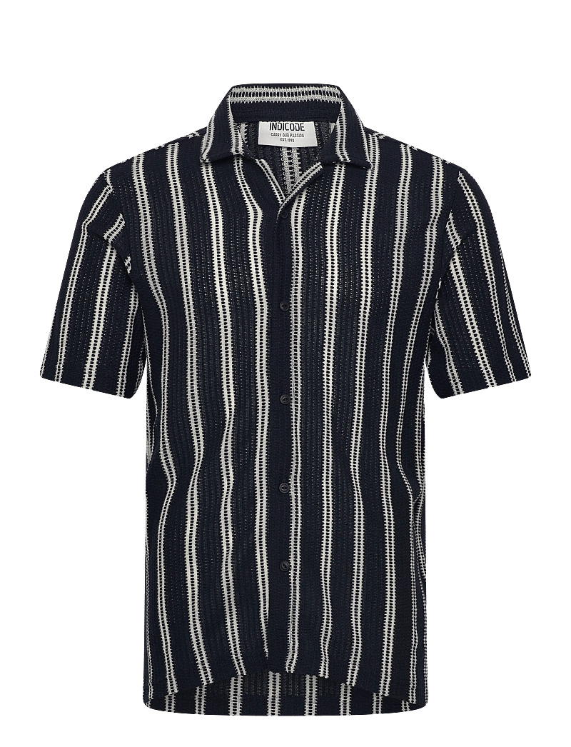 INDICODE - INOlly ss shirt - gestreifte hemden - sky captain - 0