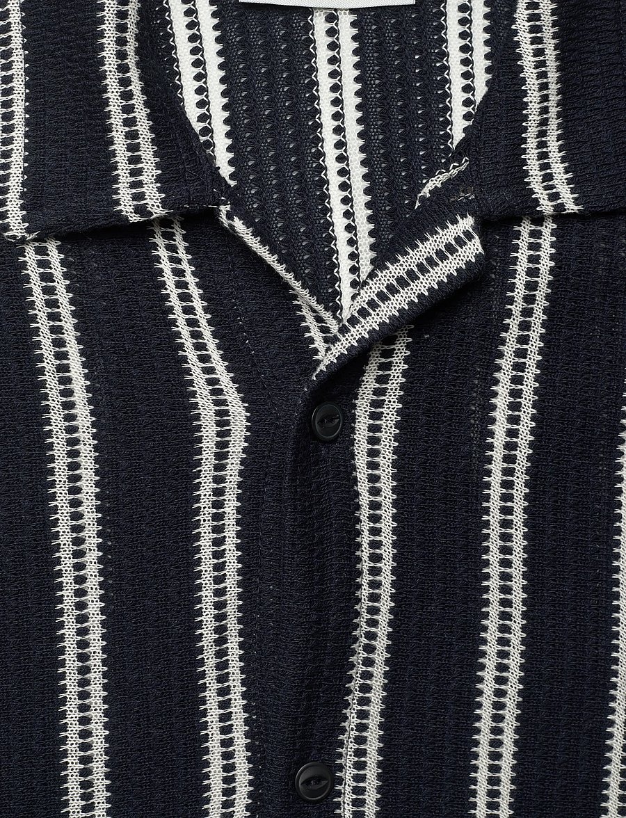 INDICODE - INOlly ss shirt - gestreifte hemden - sky captain - 5