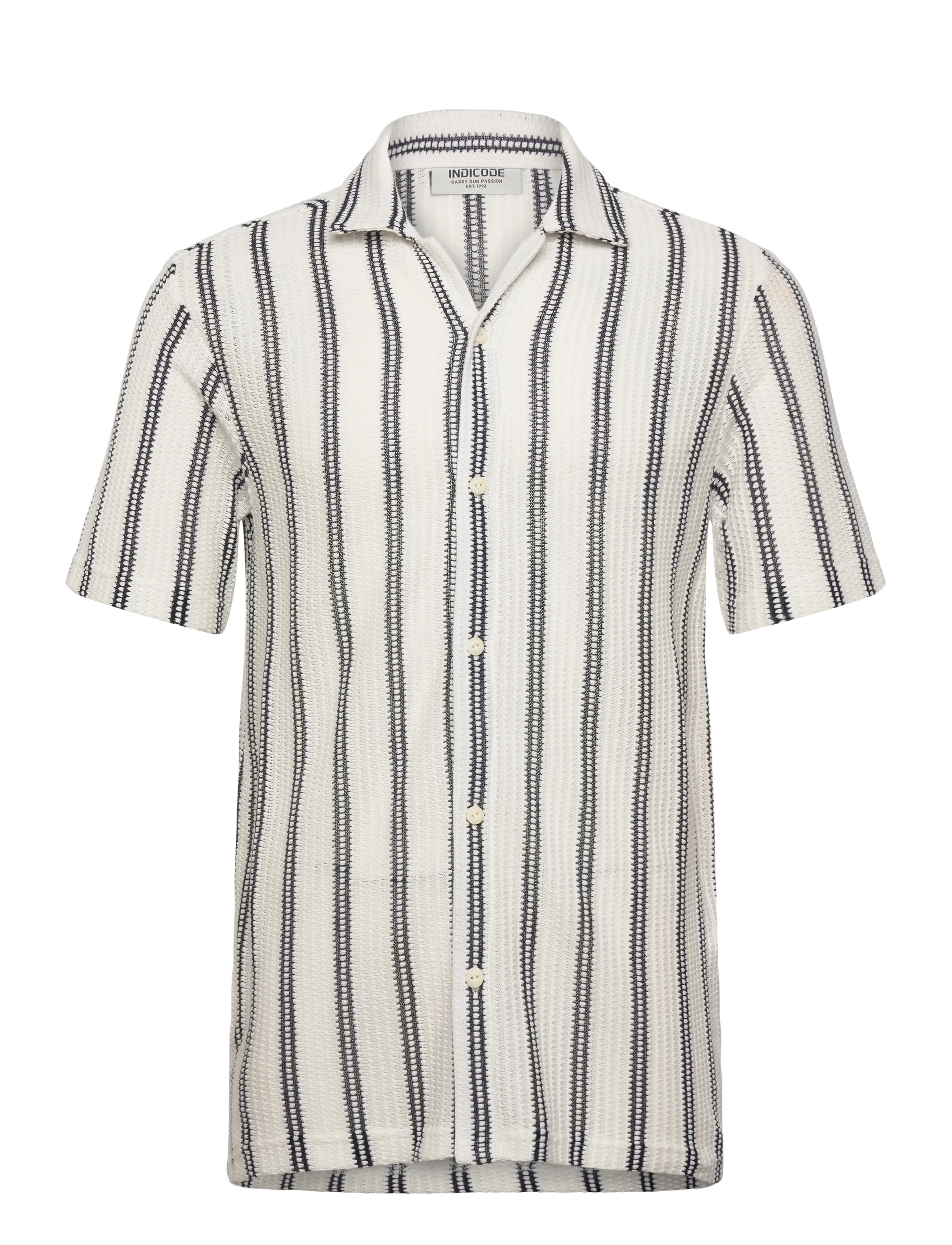 INDICODE INOlly ss shirt - INDICODE - VANILLA ICE / white