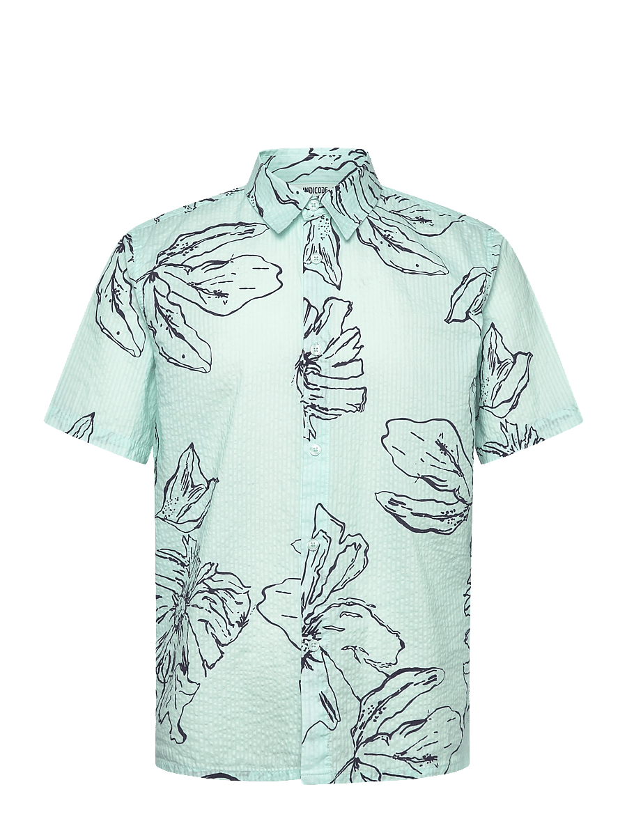 INDICODE - INGarden - mønstrede skjorter - pastel blue - 1