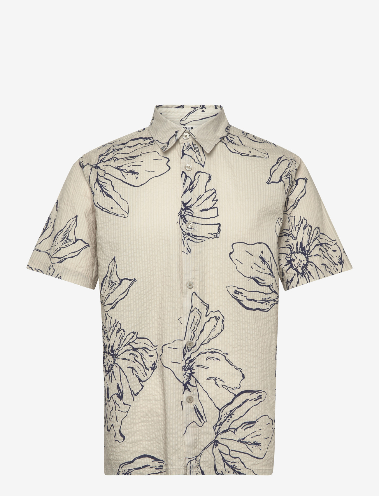 INDICODE - INGarden - hemden mit muster - stone - 0