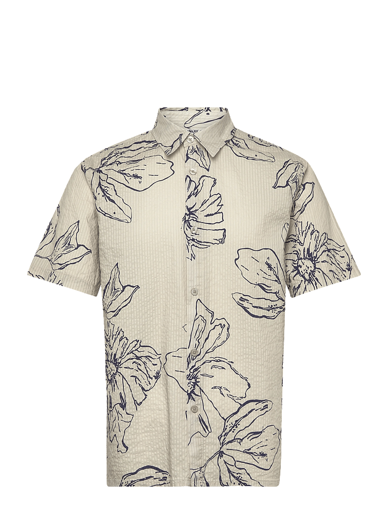 INDICODE - INGarden - hemden mit muster - stone - 0