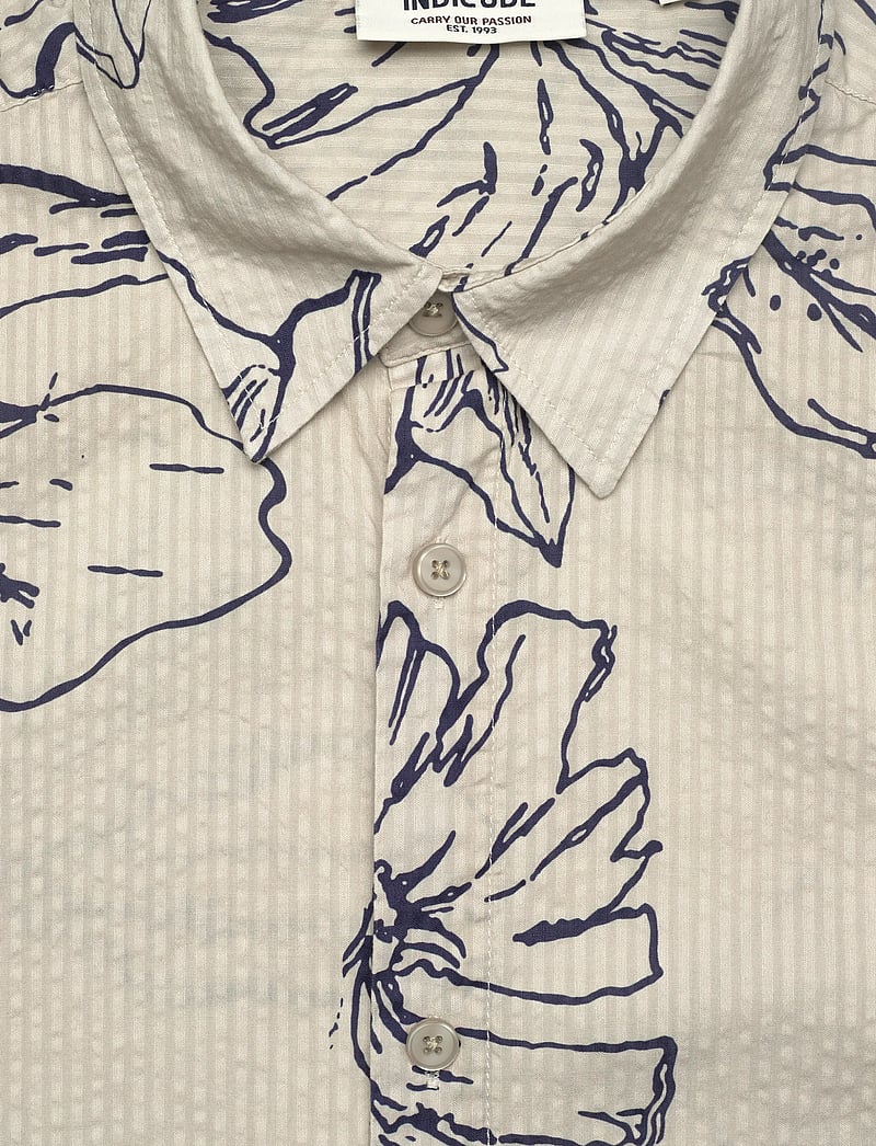 INDICODE - INGarden - hemden mit muster - stone - 2