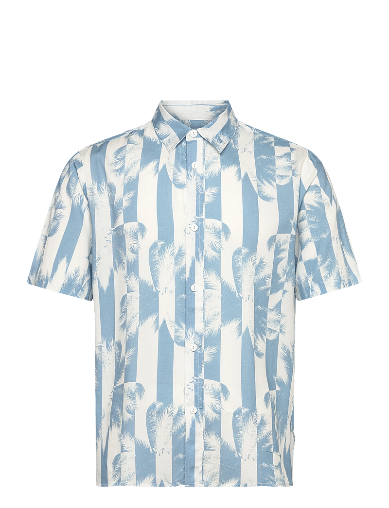 INDICODE - INBlocks - mønstrede skjorter - parisian blue - 0