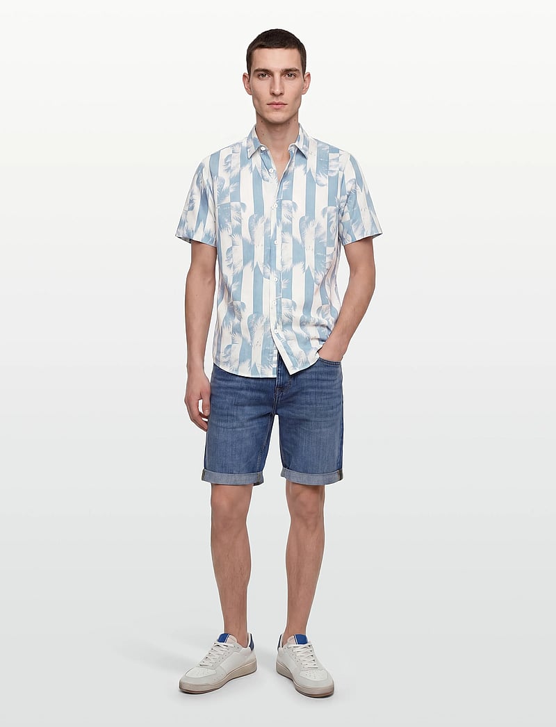 INDICODE - INBlocks - hemden mit muster - parisian blue - 0