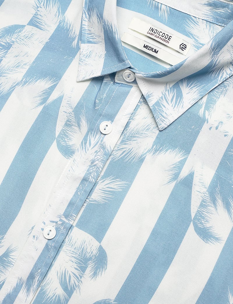 INDICODE - INBlocks - mønstrede skjorter - parisian blue - 3