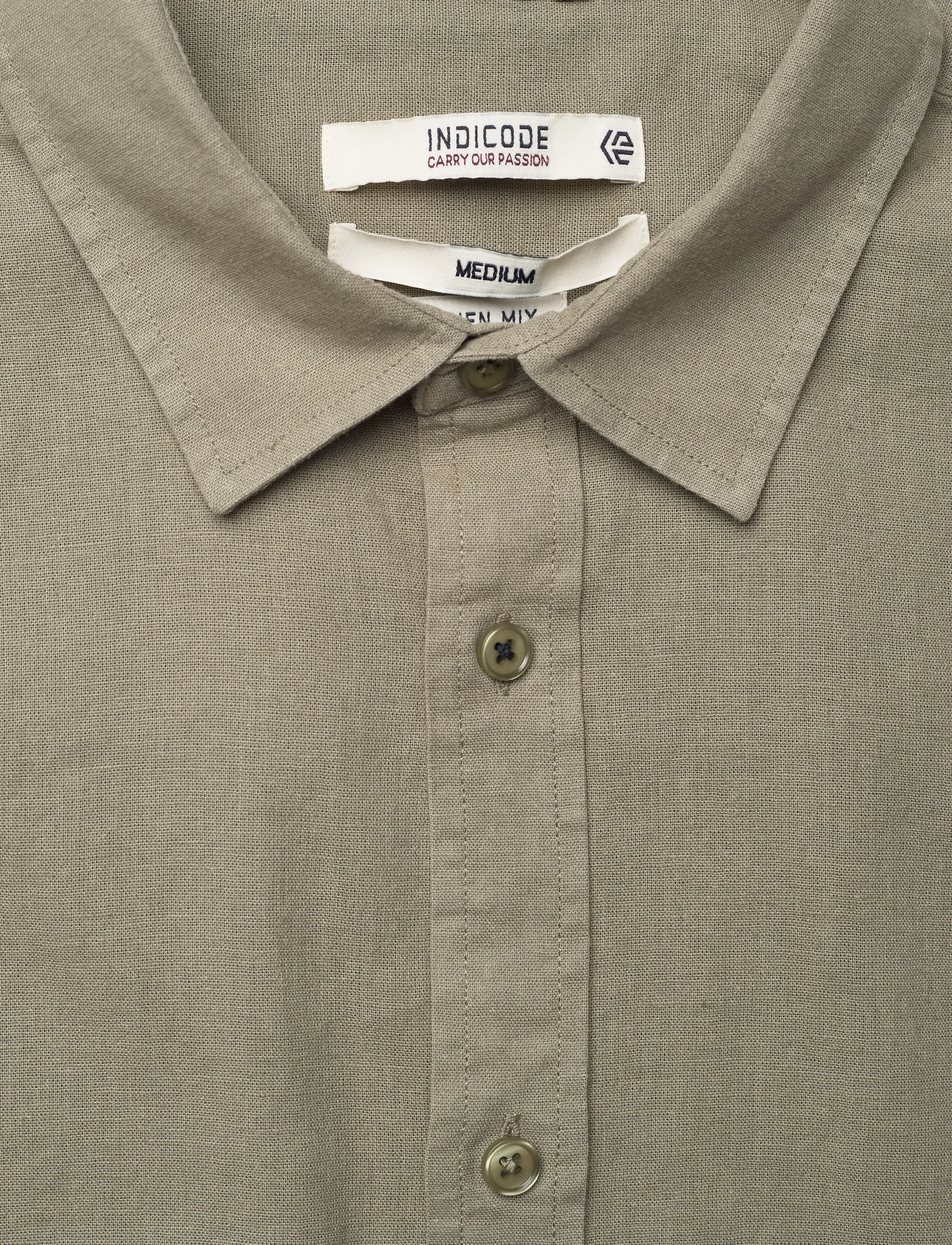 INDICODE - INCordyceps - linen shirts - sea spray - 5