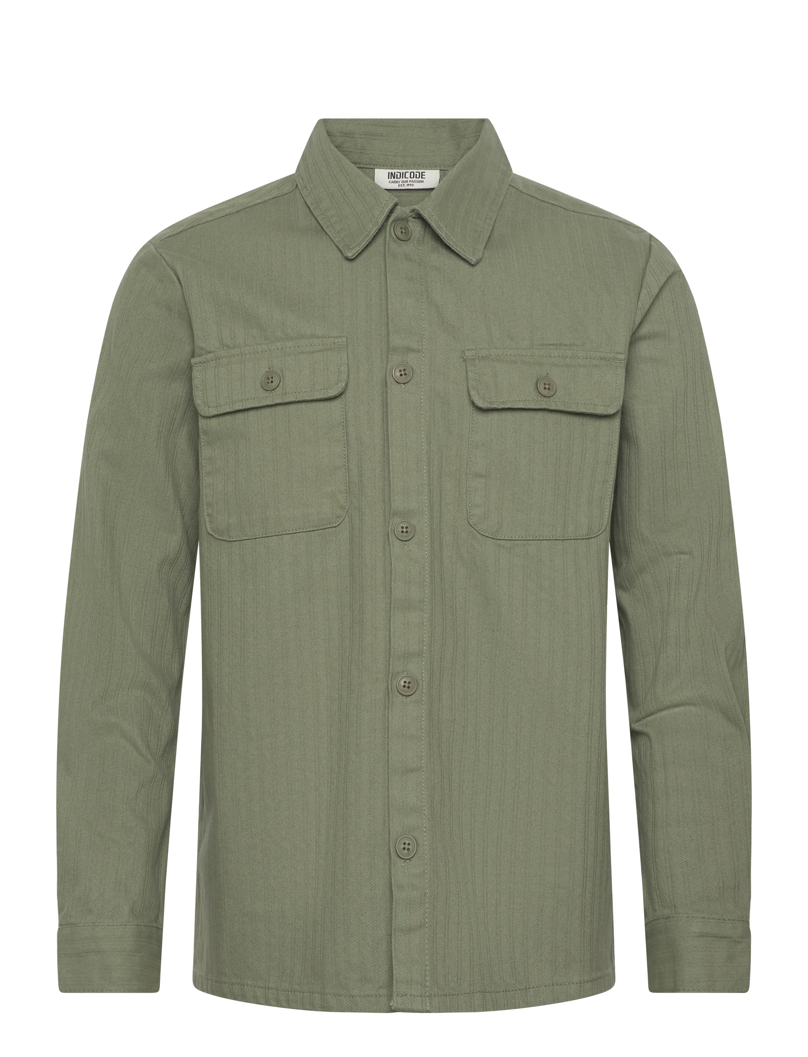 INDICODE INBemol shirt - Casual skjorter - SEA SPRAY / green