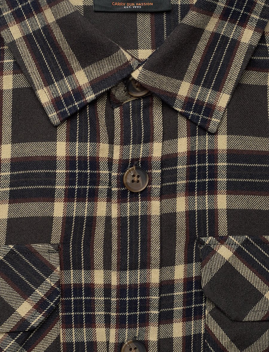 INDICODE - INLumber - flannel shirts - pewter - 2