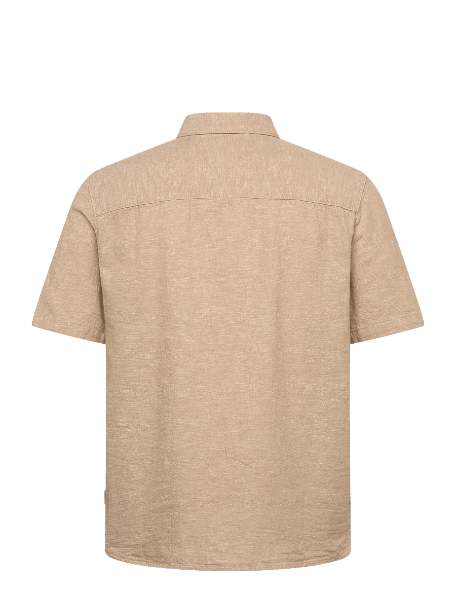 INDICODE - INLeoni ss shirt - hørskjorter - cornstalk - 2