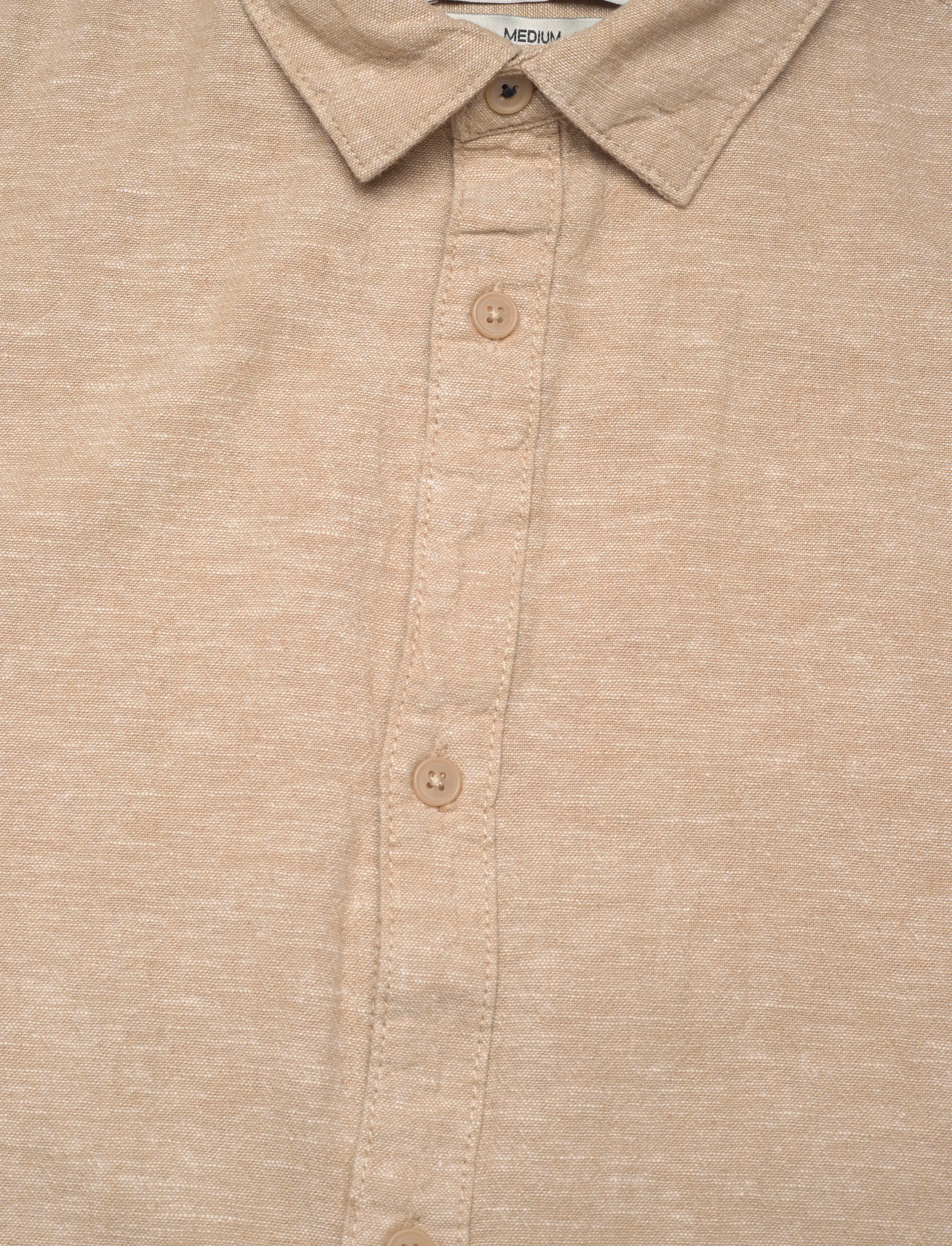 INDICODE - INLeoni ss shirt - linneskjortor - cornstalk - 5