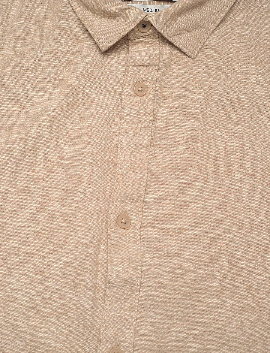 INDICODE - INLeoni ss shirt - hørskjorter - cornstalk - 5
