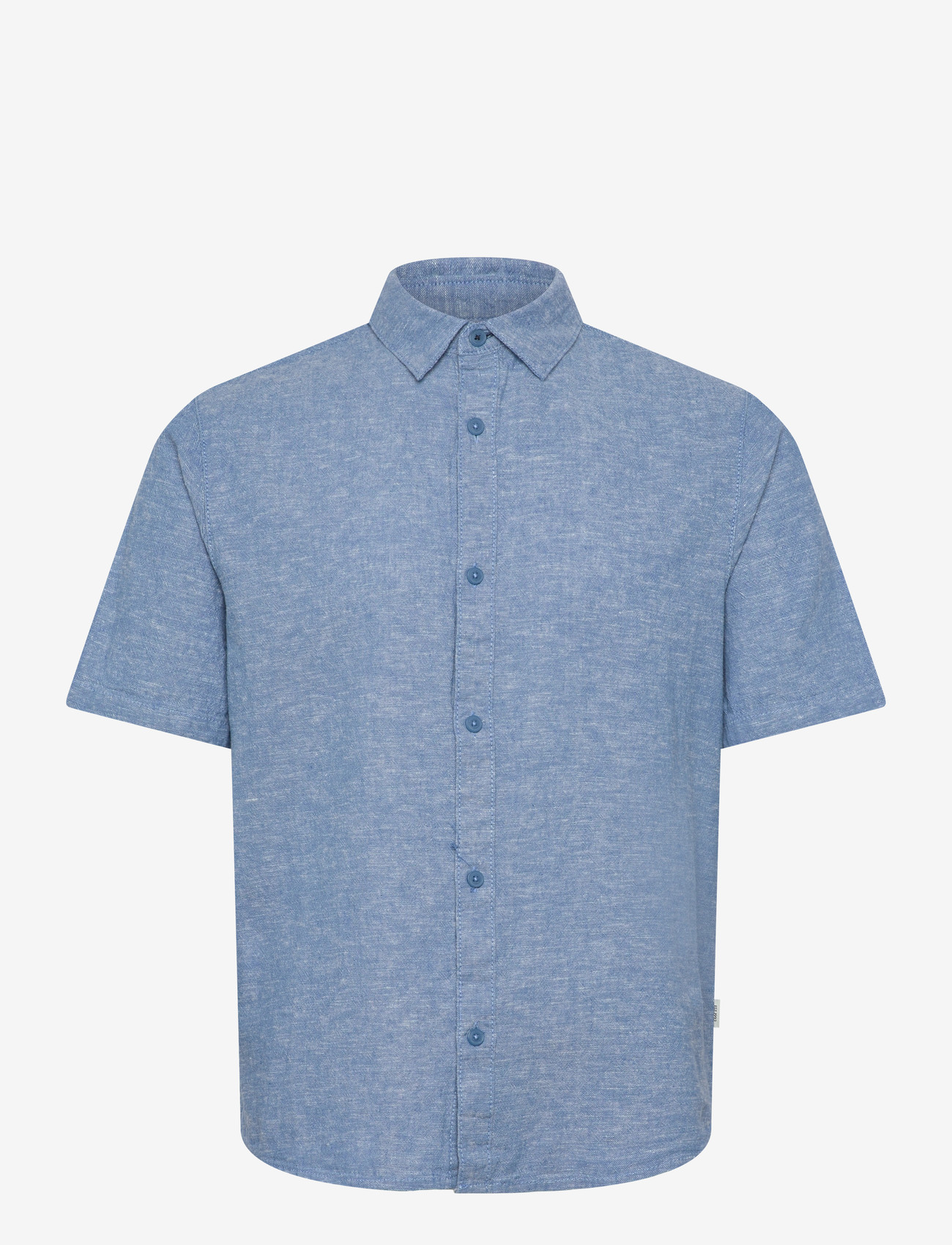 INDICODE - INLeoni ss shirt - hørskjorter - parisian blue - 0