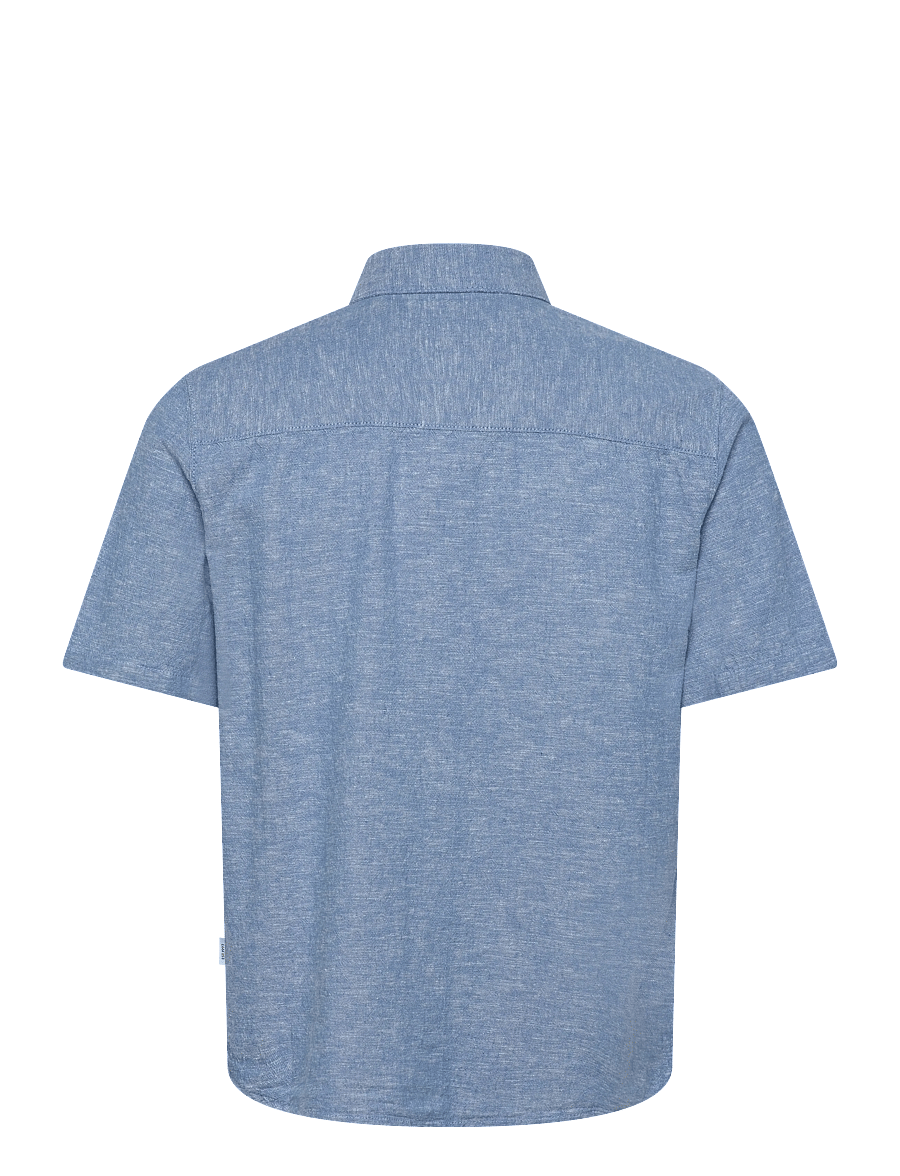 INDICODE - INLeoni ss shirt - linskjorter - parisian blue - 2