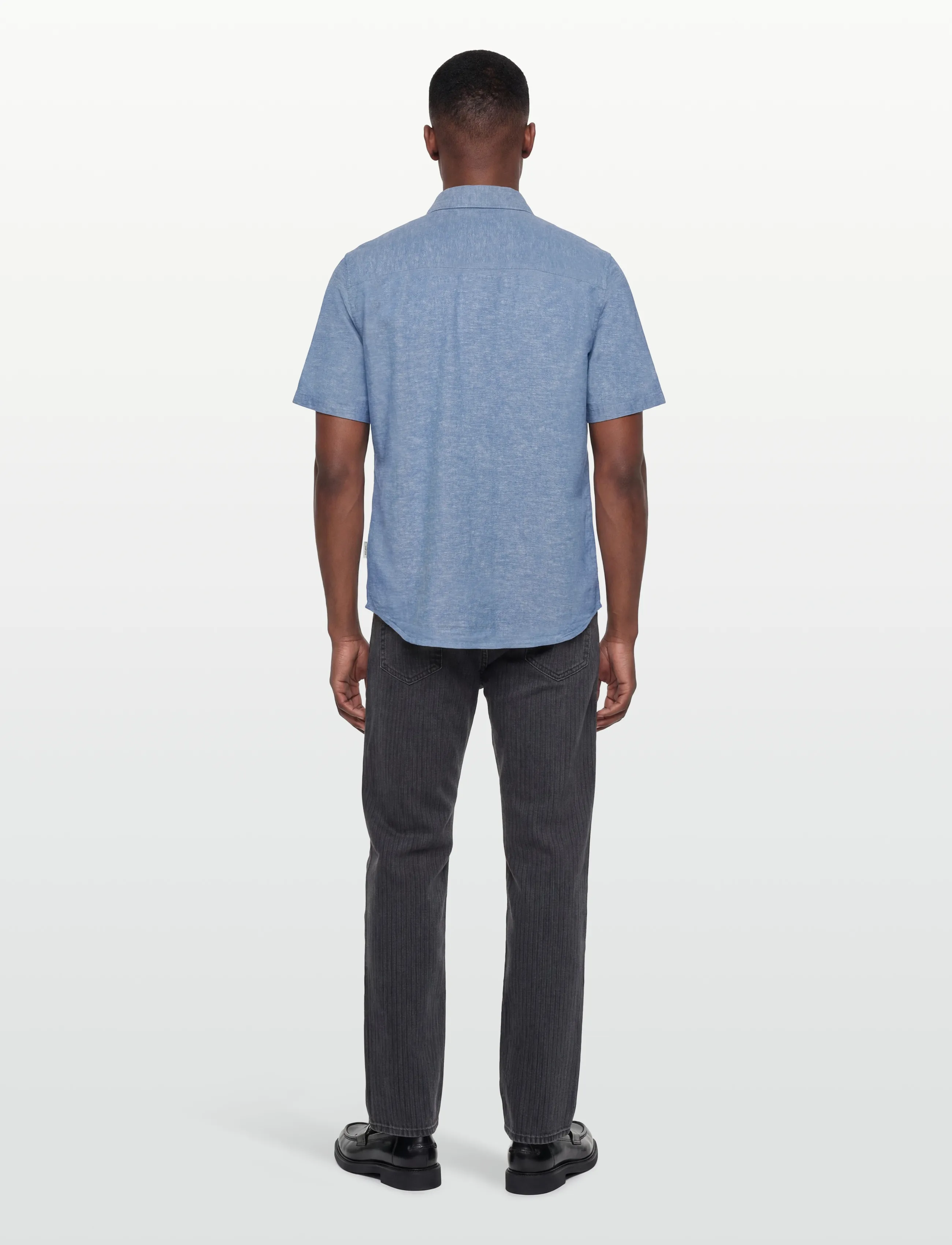 INDICODE - INLeoni ss shirt - leinenhemden - parisian blue - 4