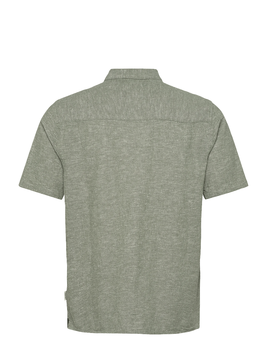 INDICODE - INLeoni ss shirt - hørskjorter - sea spray - 2