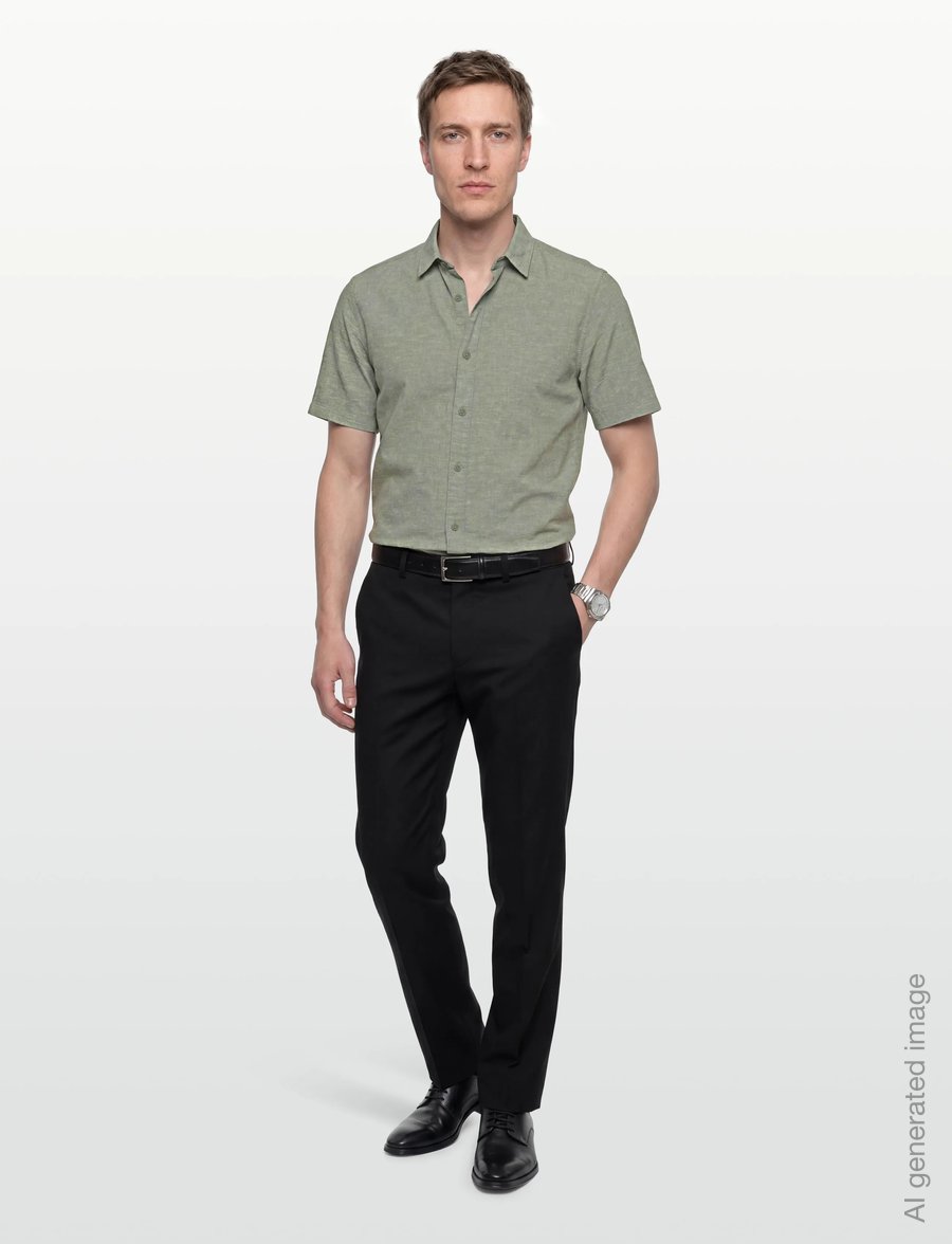 INDICODE - INLeoni ss shirt - hørskjorter - sea spray - 0