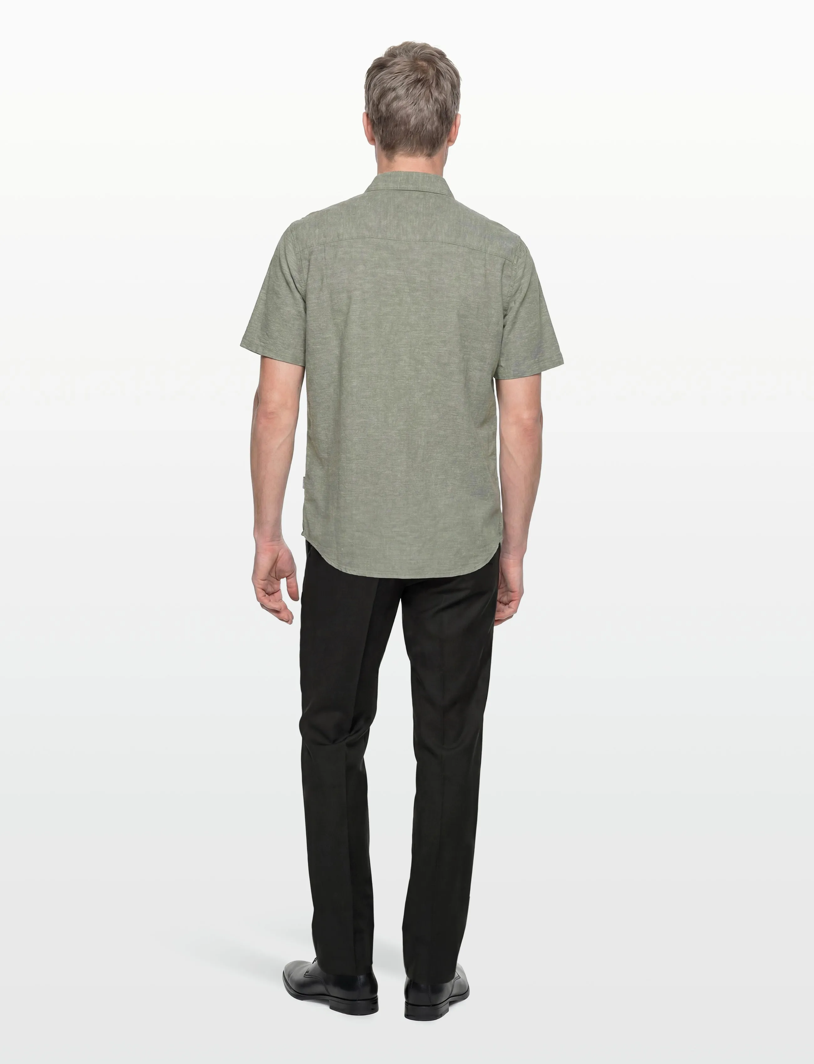 INDICODE - INLeoni ss shirt - hørskjorter - sea spray - 4