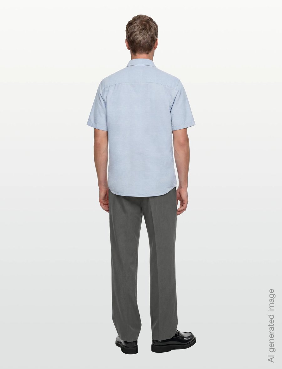 INDICODE - INLeoni ss shirt - hørskjorter - sky way - 4