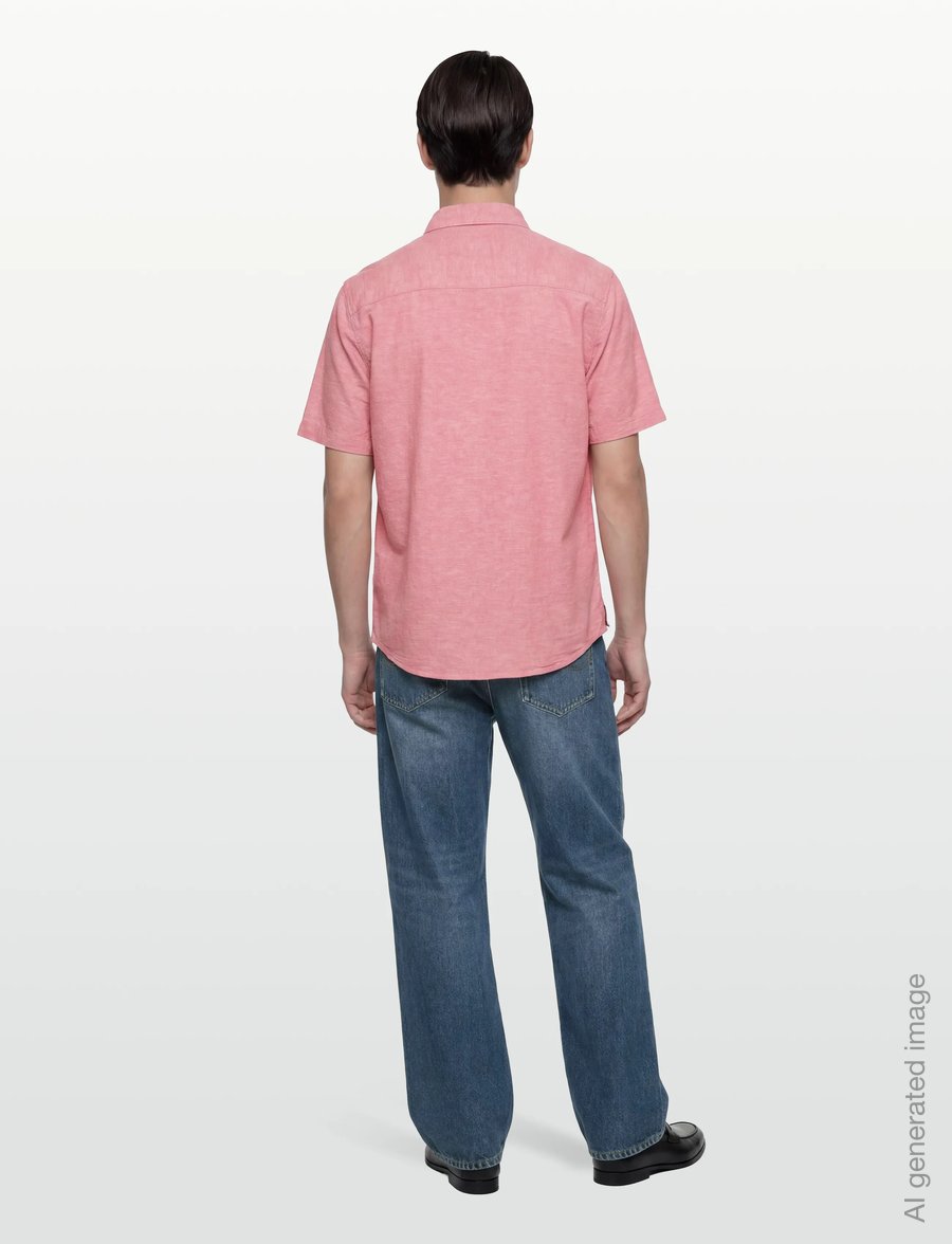 INDICODE - INLeoni ss shirt - leinenhemden - wild rose - 4