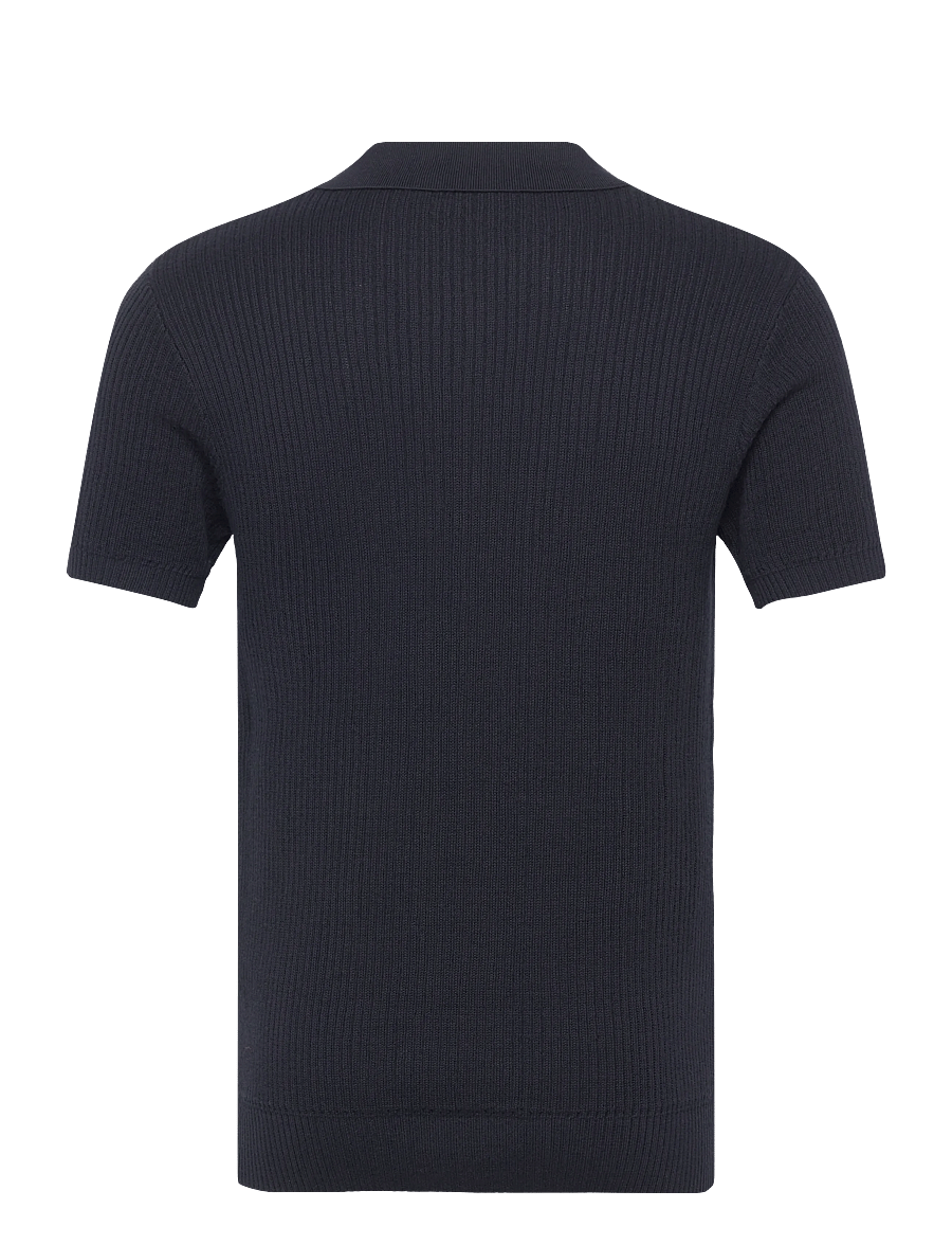 INDICODE - INHarlo - langärmlige strick-polohemden - navy - 2
