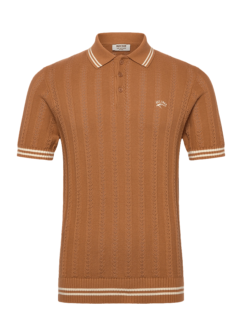 INDICODE - INLunn - gestrickte polohemden - camel - 0