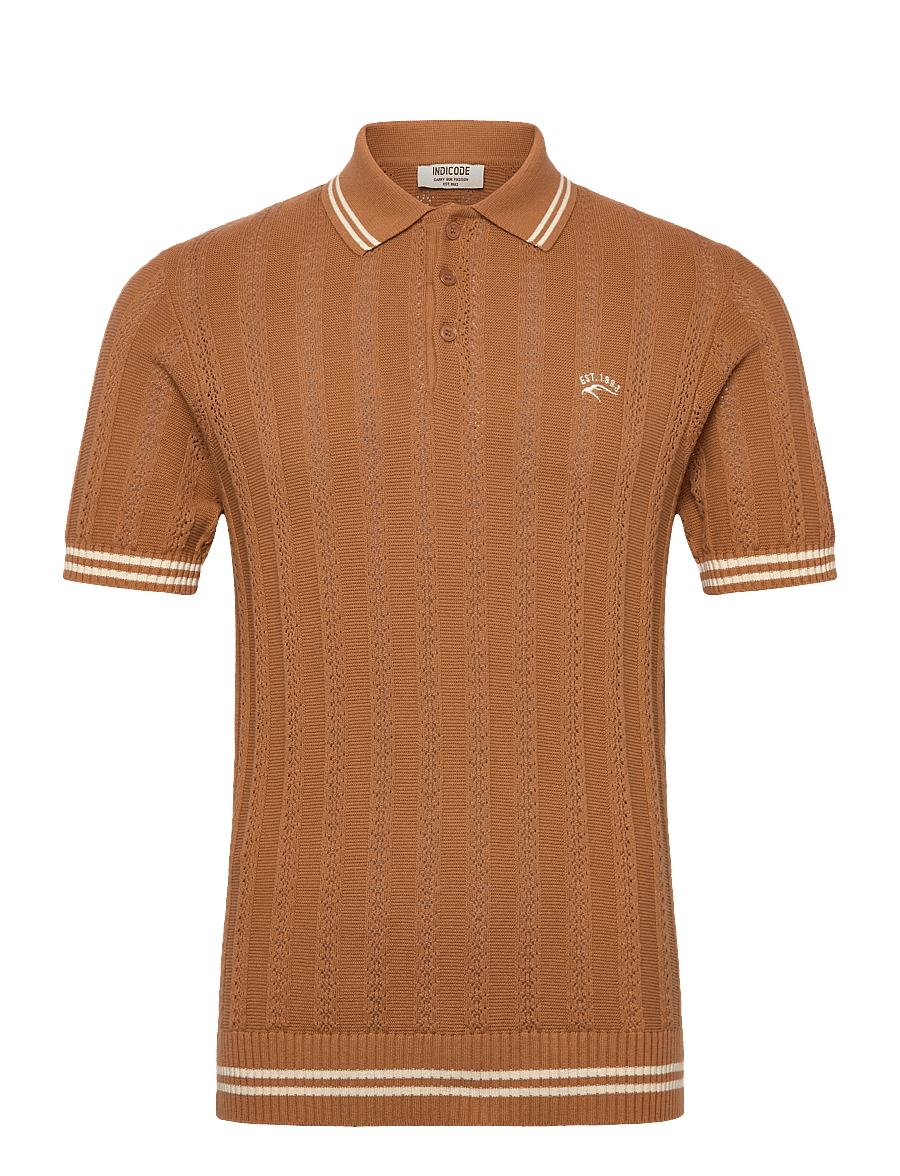 INDICODE - INLunn - gestrickte polohemden - camel - 1