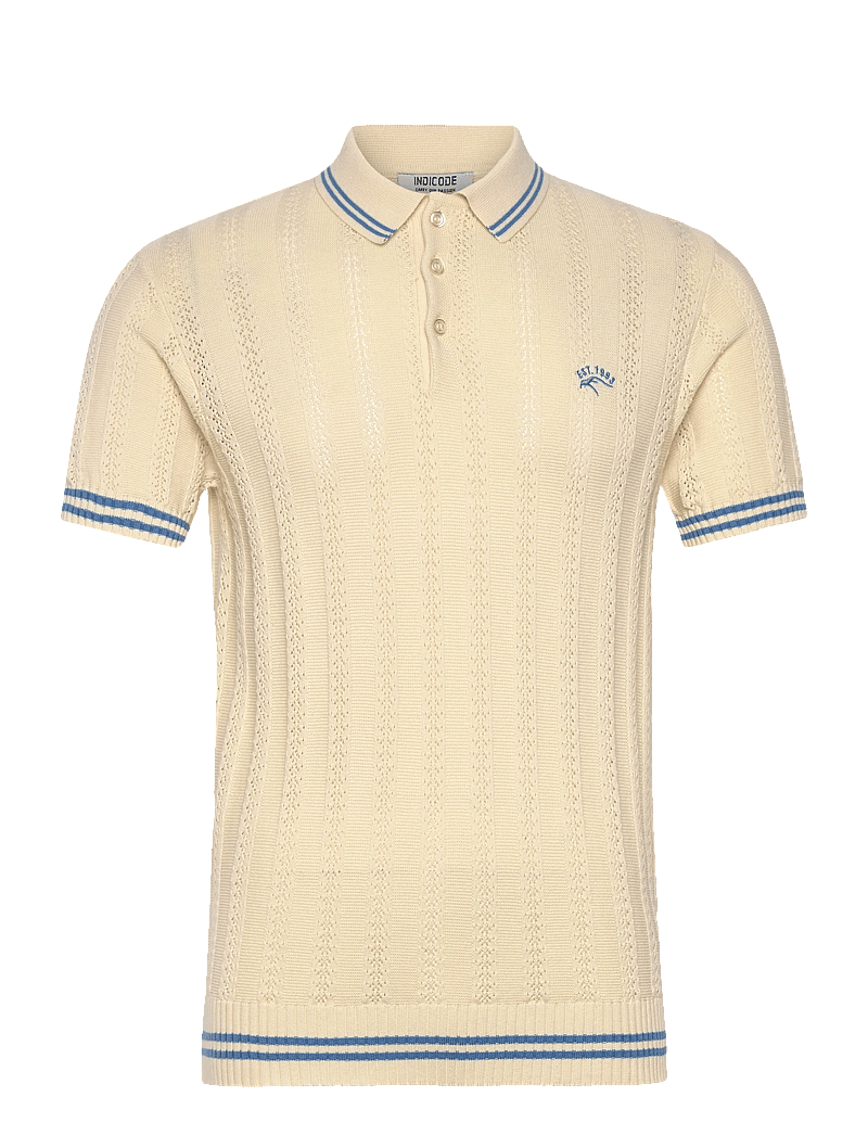 INDICODE - INLunn - gestrickte polohemden - vanilla ice - 0